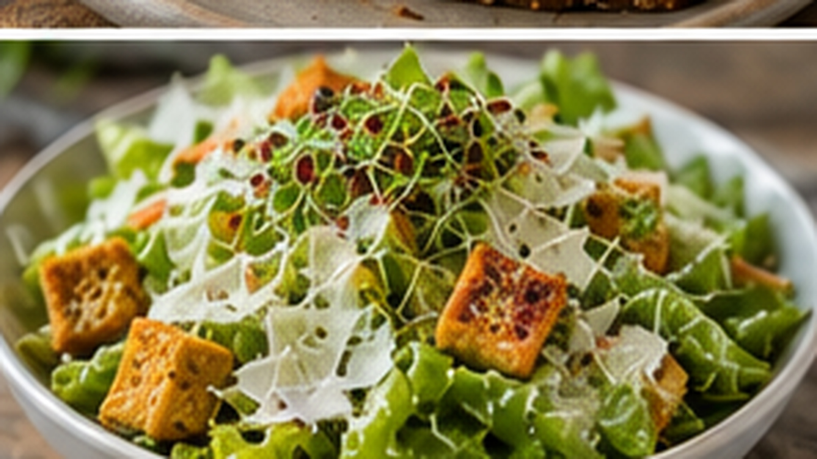 Caesar-Style Microgreen Salad with Tiny Greens microgreens
