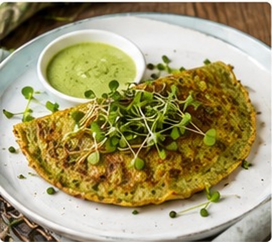 Fresh dish topped with Tiny Greens microgreens