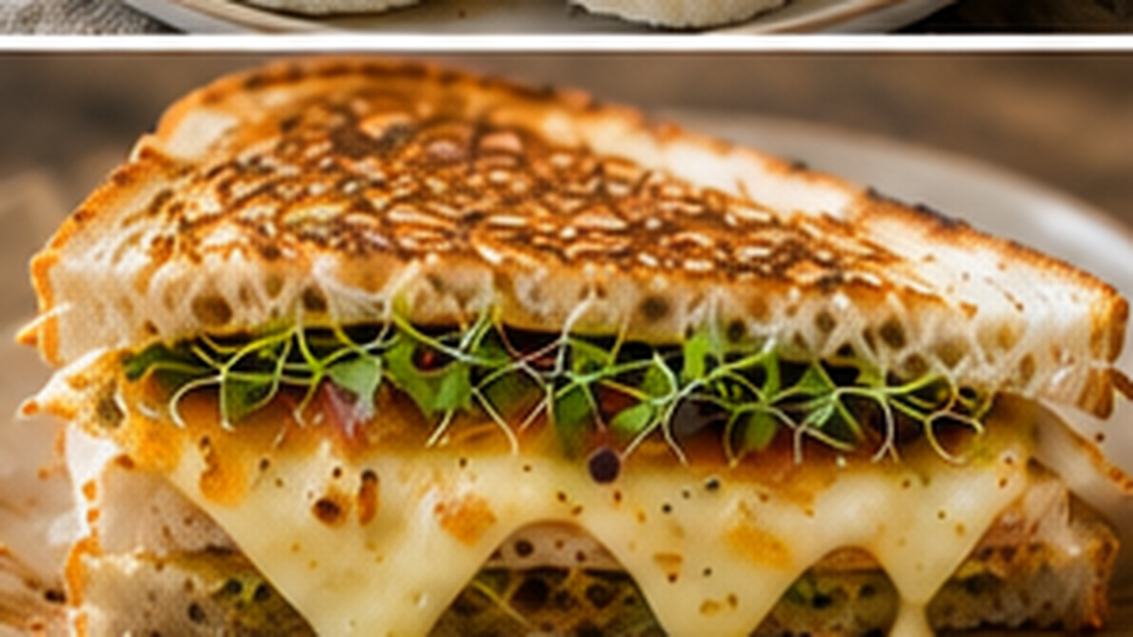 Microgreen Grilled Cheese with Tiny Greens microgreens