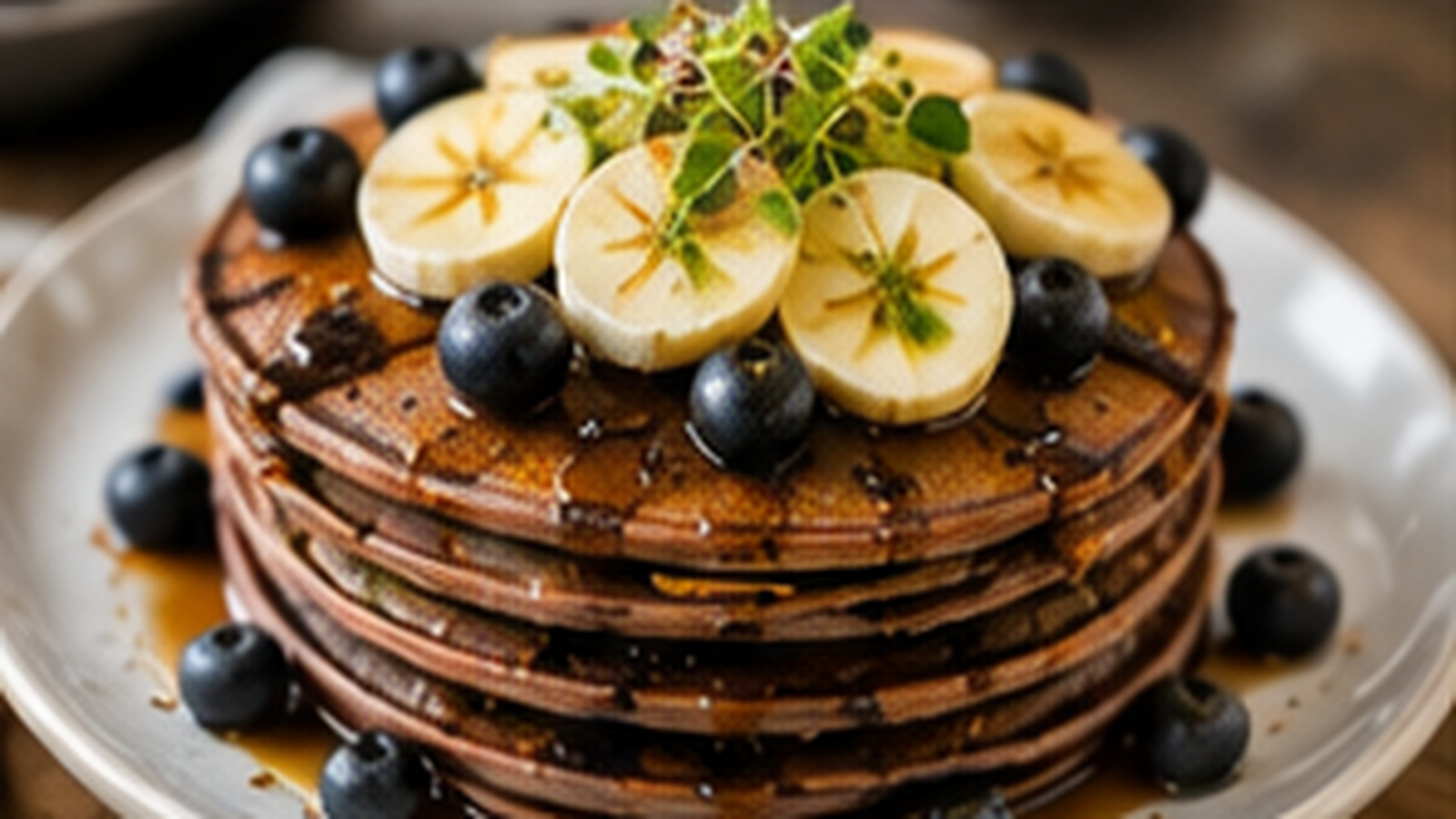 Ragi Pancakes with Microgreens with Tiny Greens microgreens