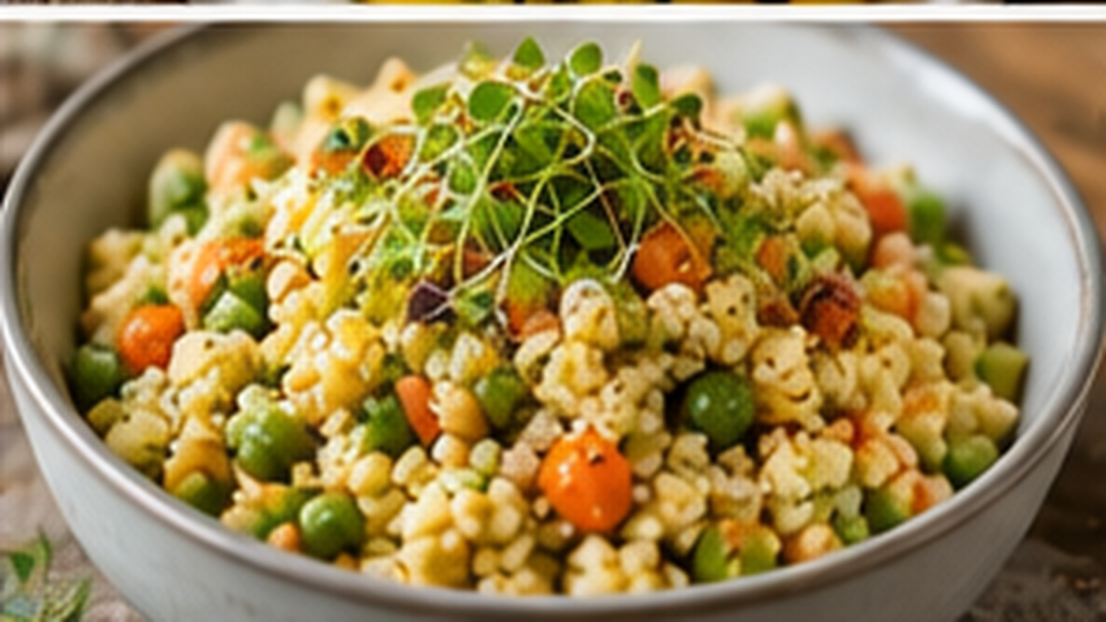 Rava Upma with Sunflower Microgreens with Tiny Greens microgreens