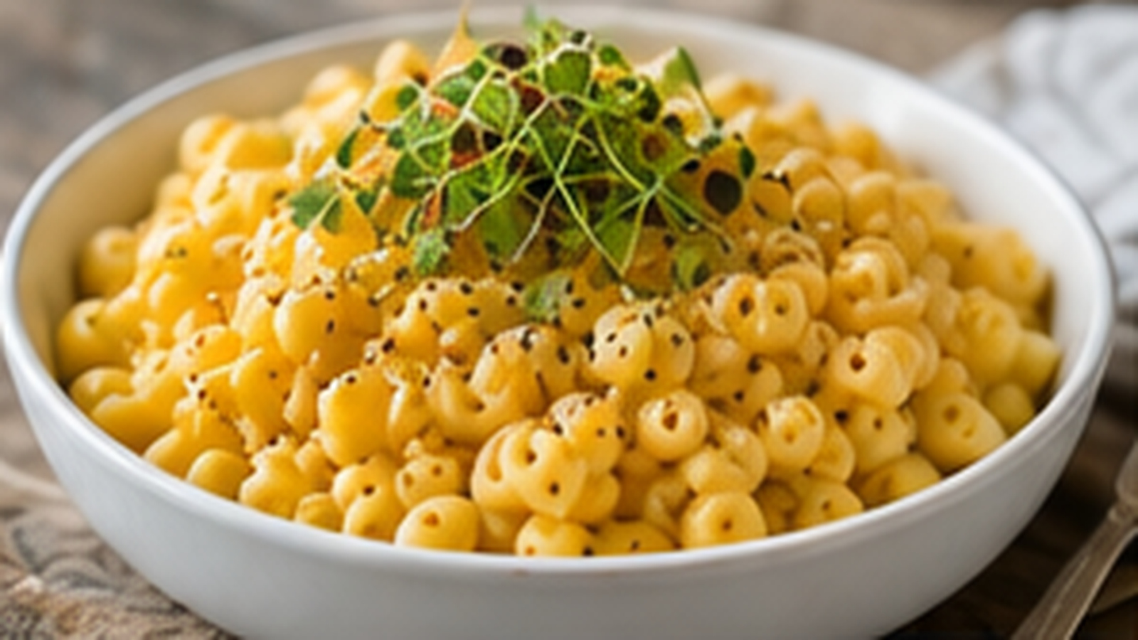 Microgreen Mac & Cheese with Tiny Greens microgreens